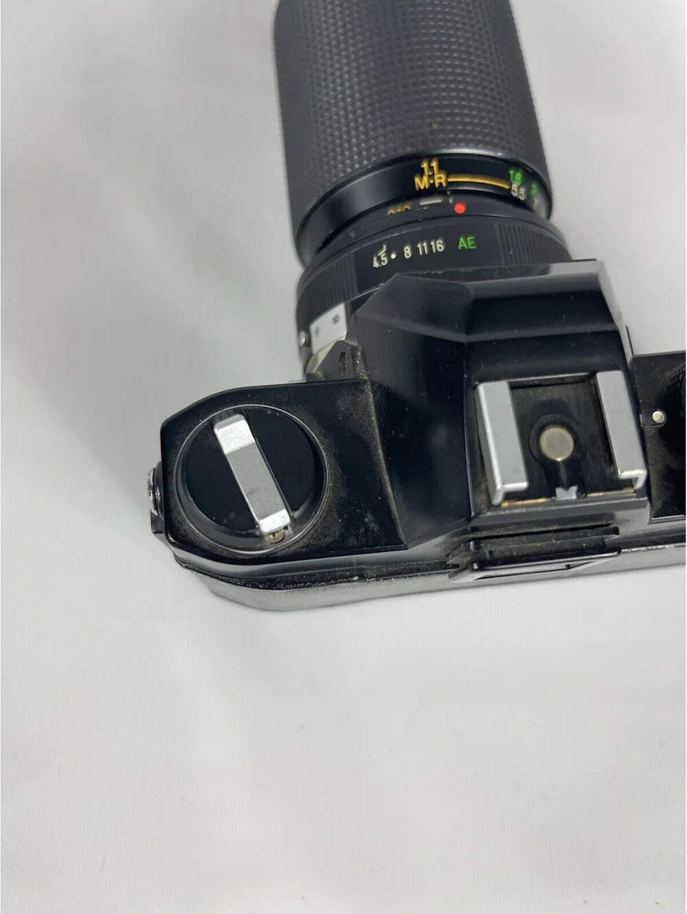 Konica Autoreflex TC 35mm Film Camera w/Extra Lens And Carry Strap